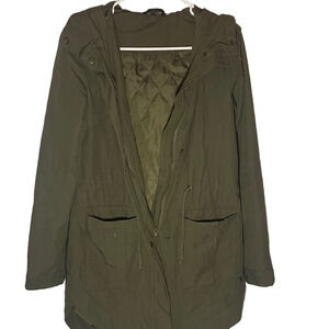 H&M Olive Green Utility Jacket Women
